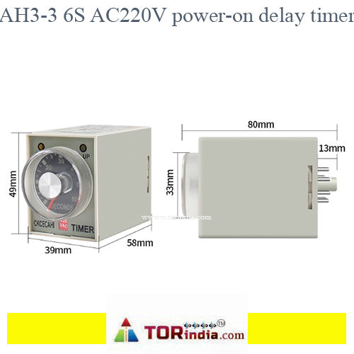 AH3-3 AC220V power-on delay timer,6S 220V,AH3-3 time relay AC220V TIMER,