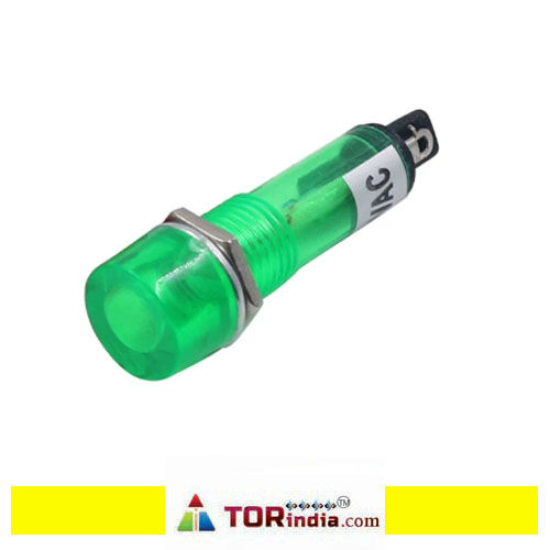 24V DC GREEN Lamp, Small round power signal light indicator plastic 24v hole 10MM