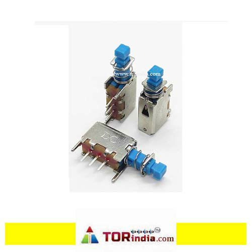 Blue head 3PIN self-locking small A03 power connector key switch